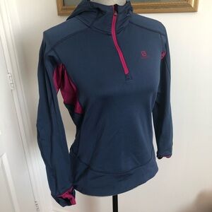 Salomon half-zip hooded jacket